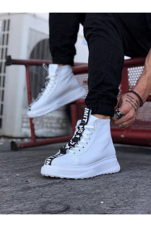WG03 White Men's Half Ankle Boot