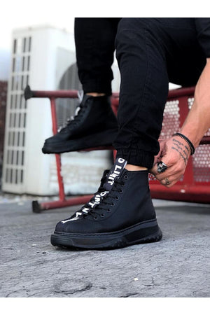 Coal Stripe Half Ankle Boot