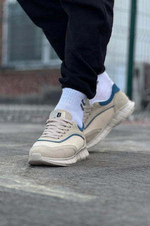 Beige Men's Athletic Shoes - Wagoon WG062