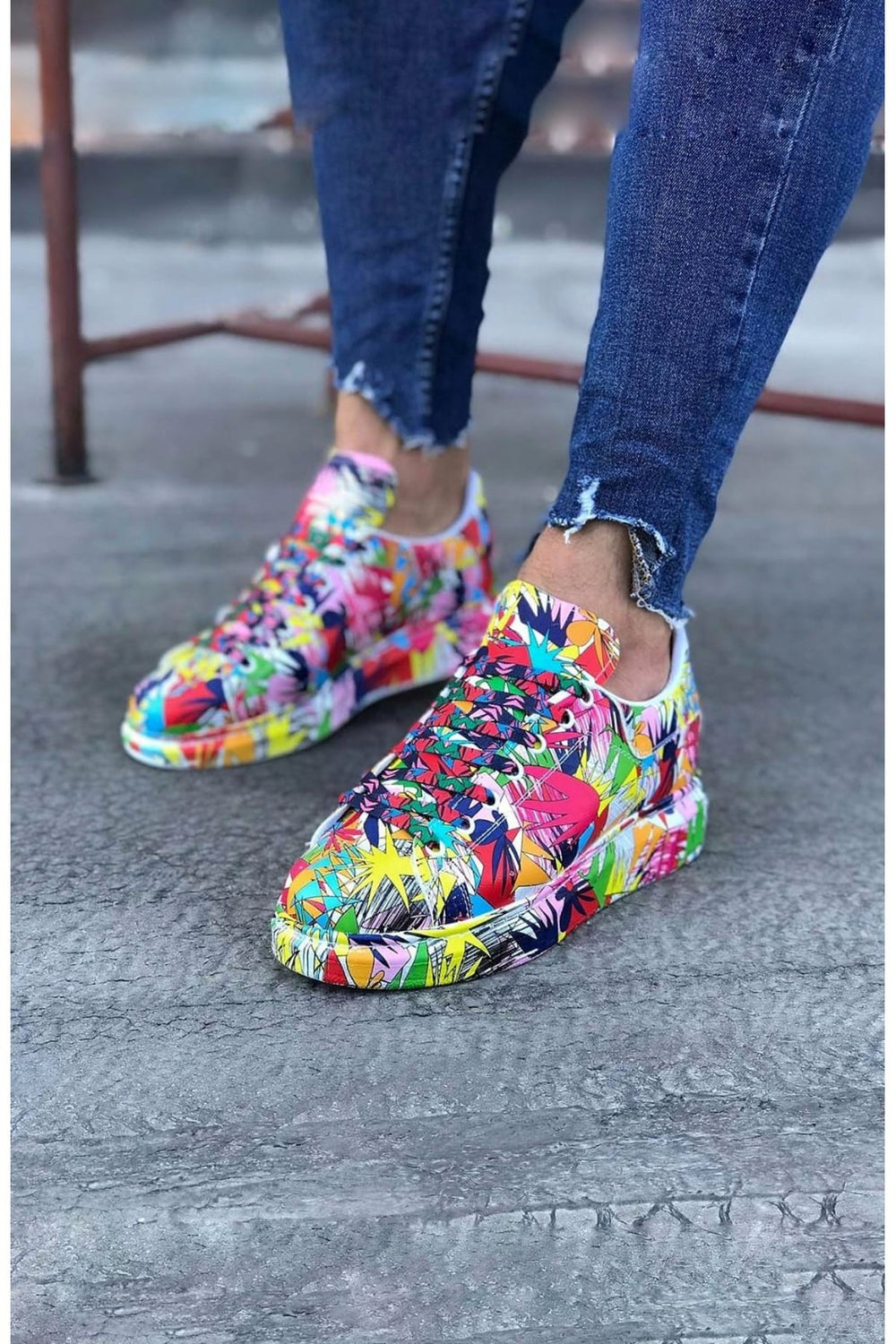 Multi-Colored Men's Casual Shoes by Wagoon - WG501