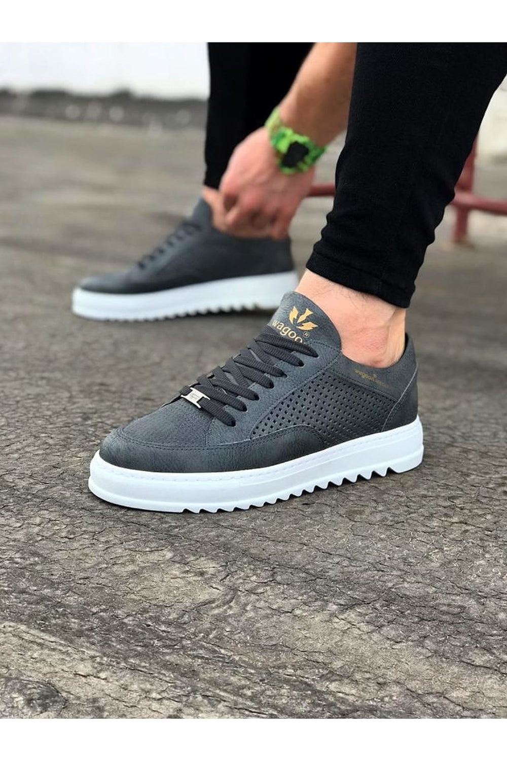 Wagoon Men's Casual Sneakers WG505 Gray