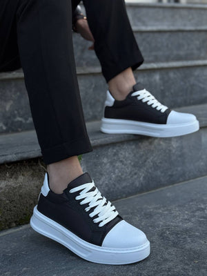 Black White High Top Casual Sneakers