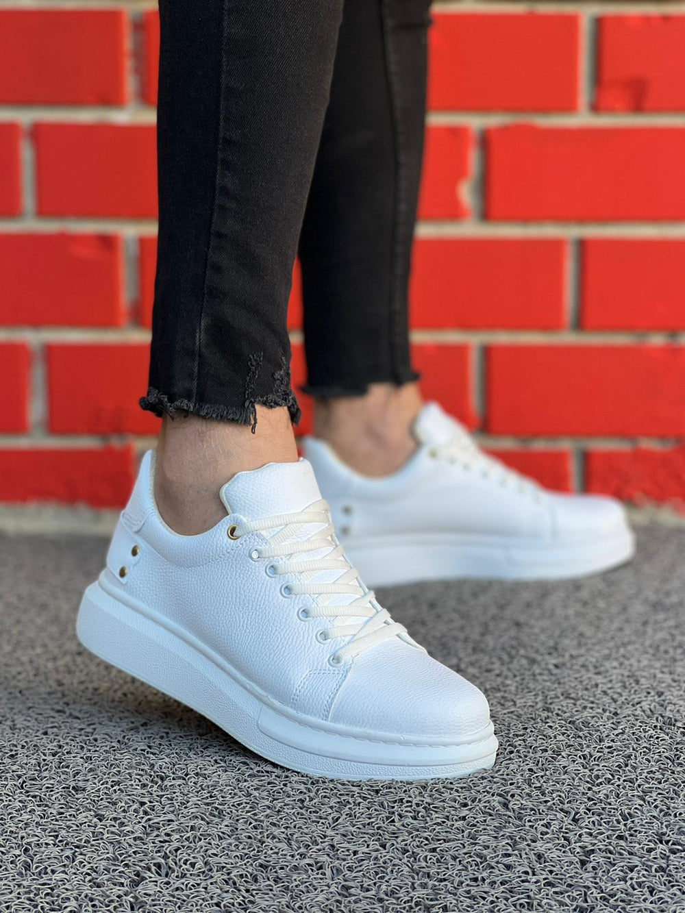 White Men's Daily Casual Shoes KB047