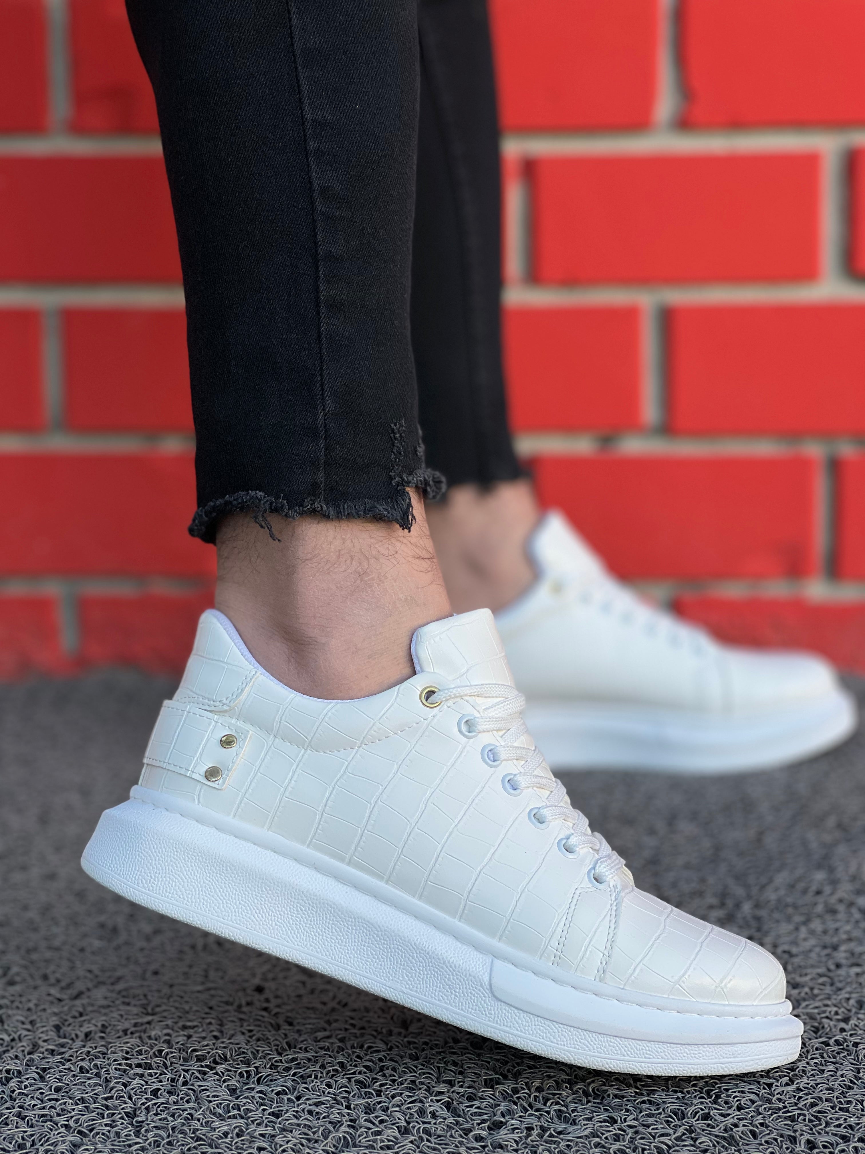 White Crocodile Men's Casual Shoes