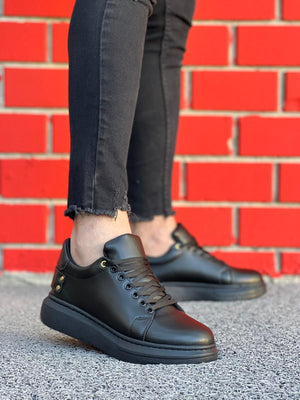 KB047 Coal Leather Men's Casual Shoes