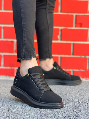 KB047 Charcoal Suede Casual Men's Shoes