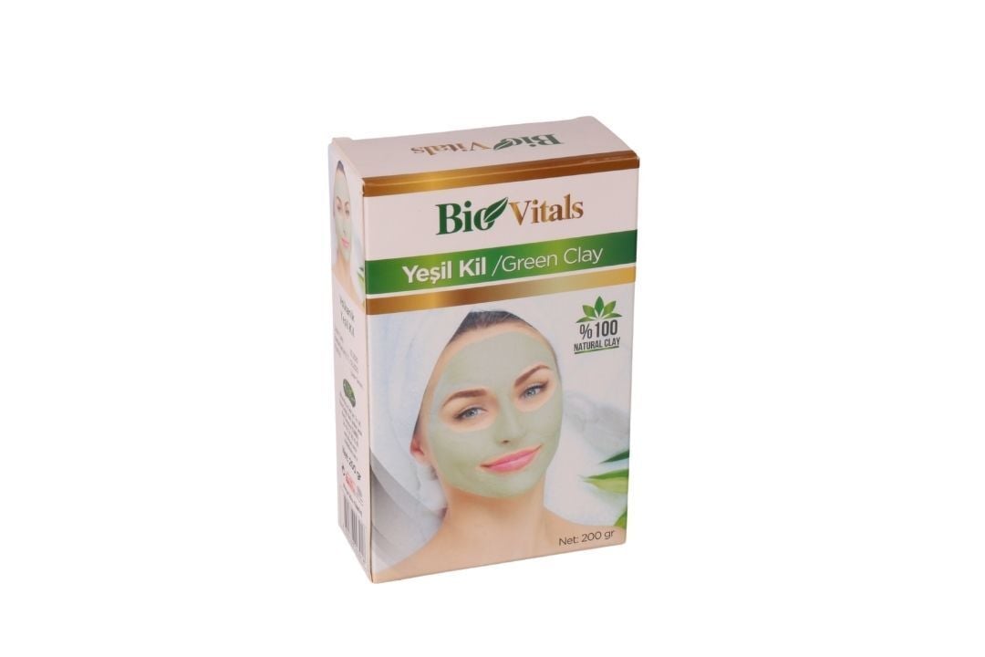 طين أخضر 200 جرام تنظيف عميق لإزالة السموم الطبيعية من البشرة