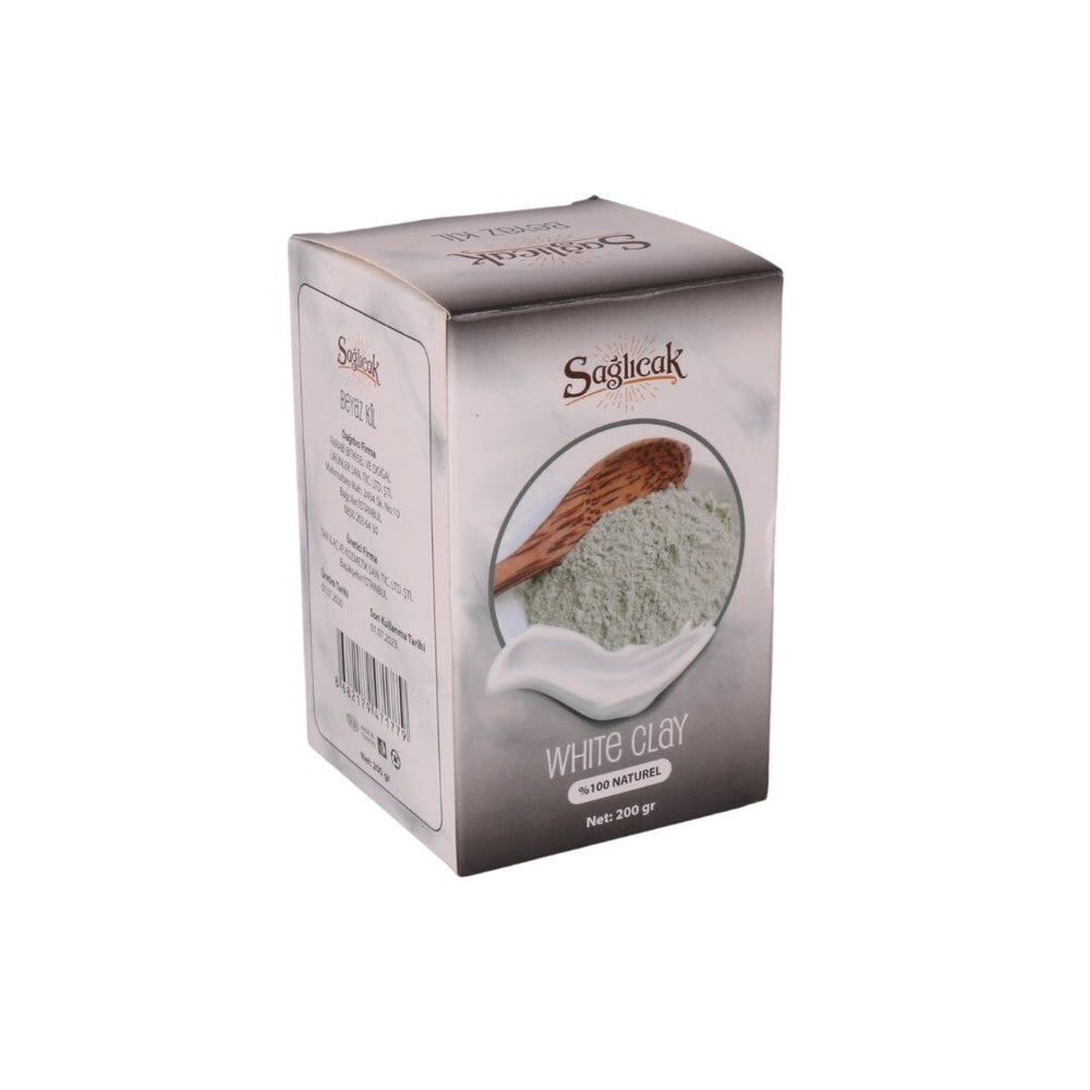 طين أبيض 200 جرام تنظيف بشرة نقي جمال طبيعي
