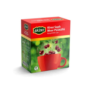 60 Cherry Stem Corn Silk Tea Bags Natural Detox Support