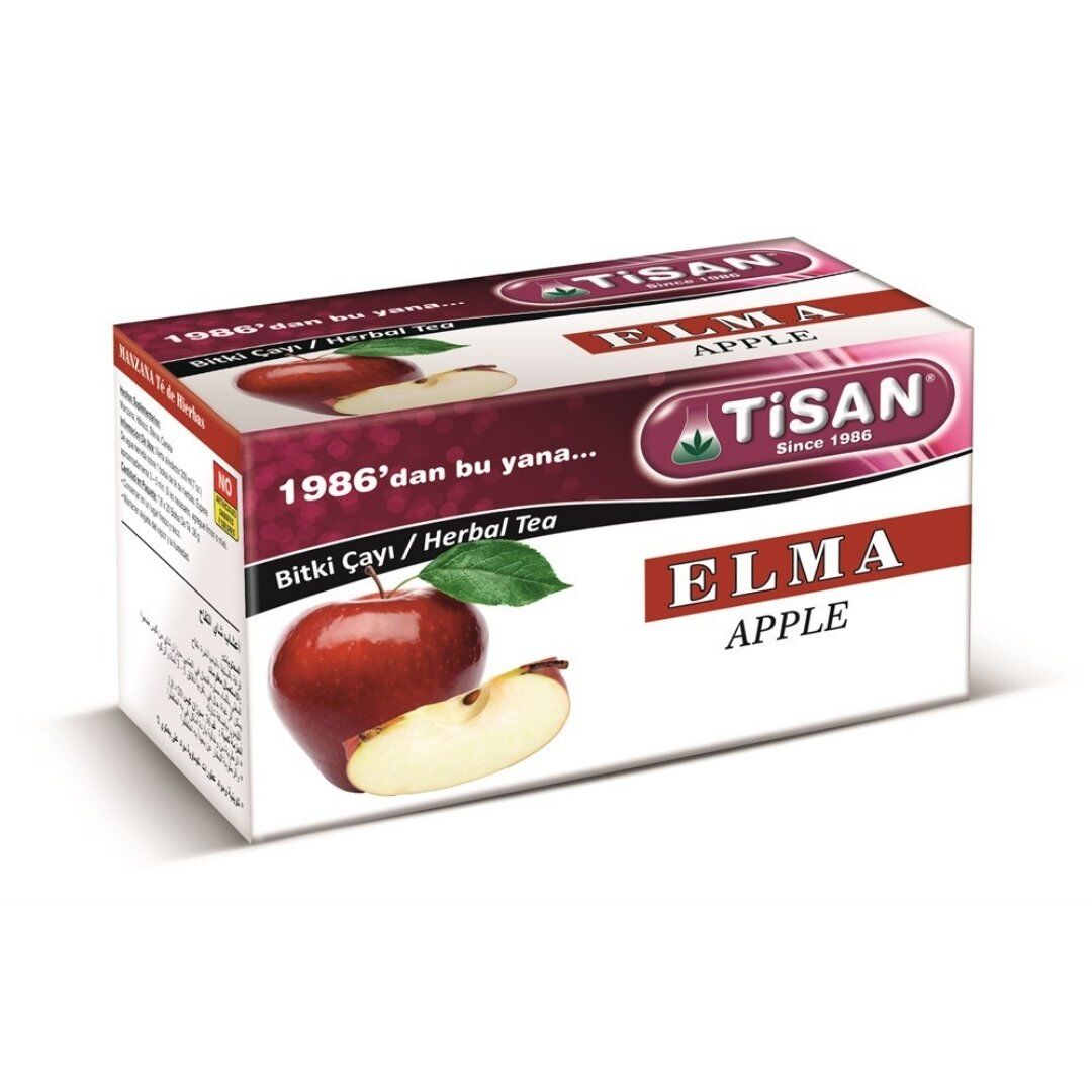 شاي فاكهة التفاح 20 كيس لتعزيز الطاقة الطبيعية