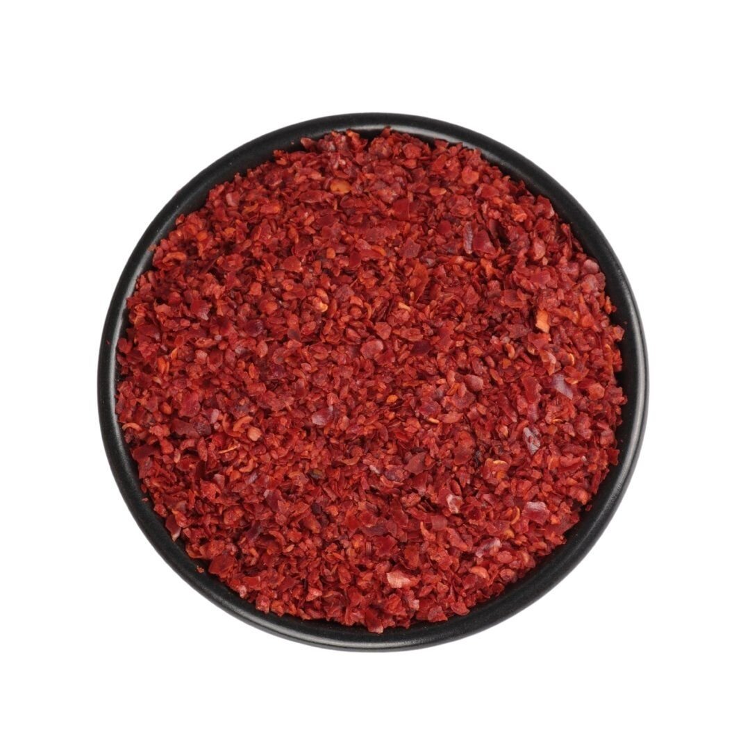 رقائق الفلفل الأحمر الحارة لحرارة لذيذة