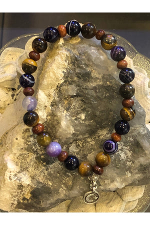 سوار شاكرا العلاجي بأحجار طبيعية