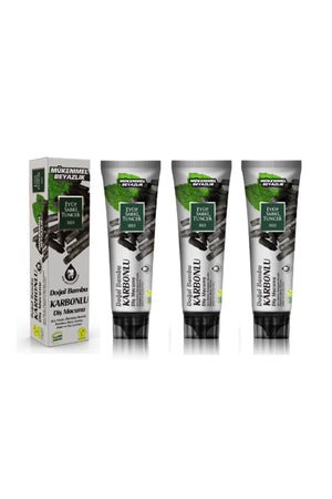 Natural Bamboo Charcoal Whitening Toothpaste - 3 Pack