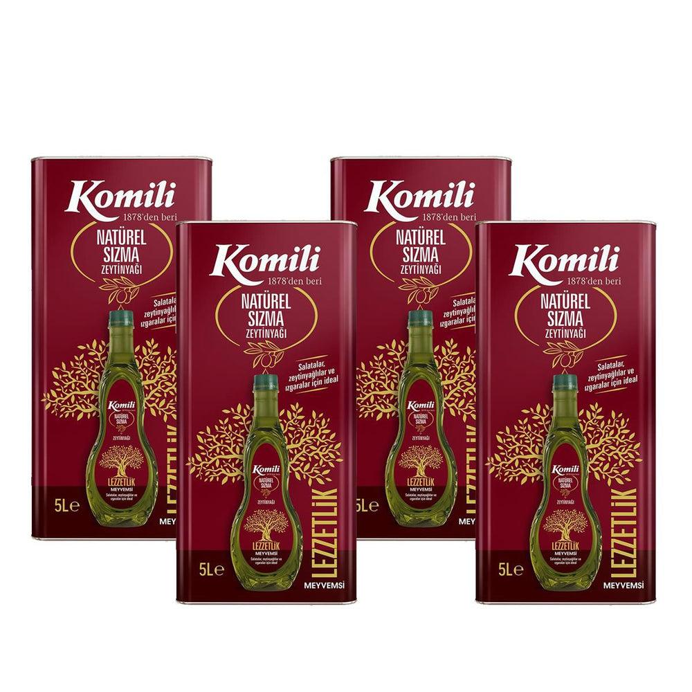 زيت زيتون كوميلي البكر الممتاز في علبة معدنية طبيعية