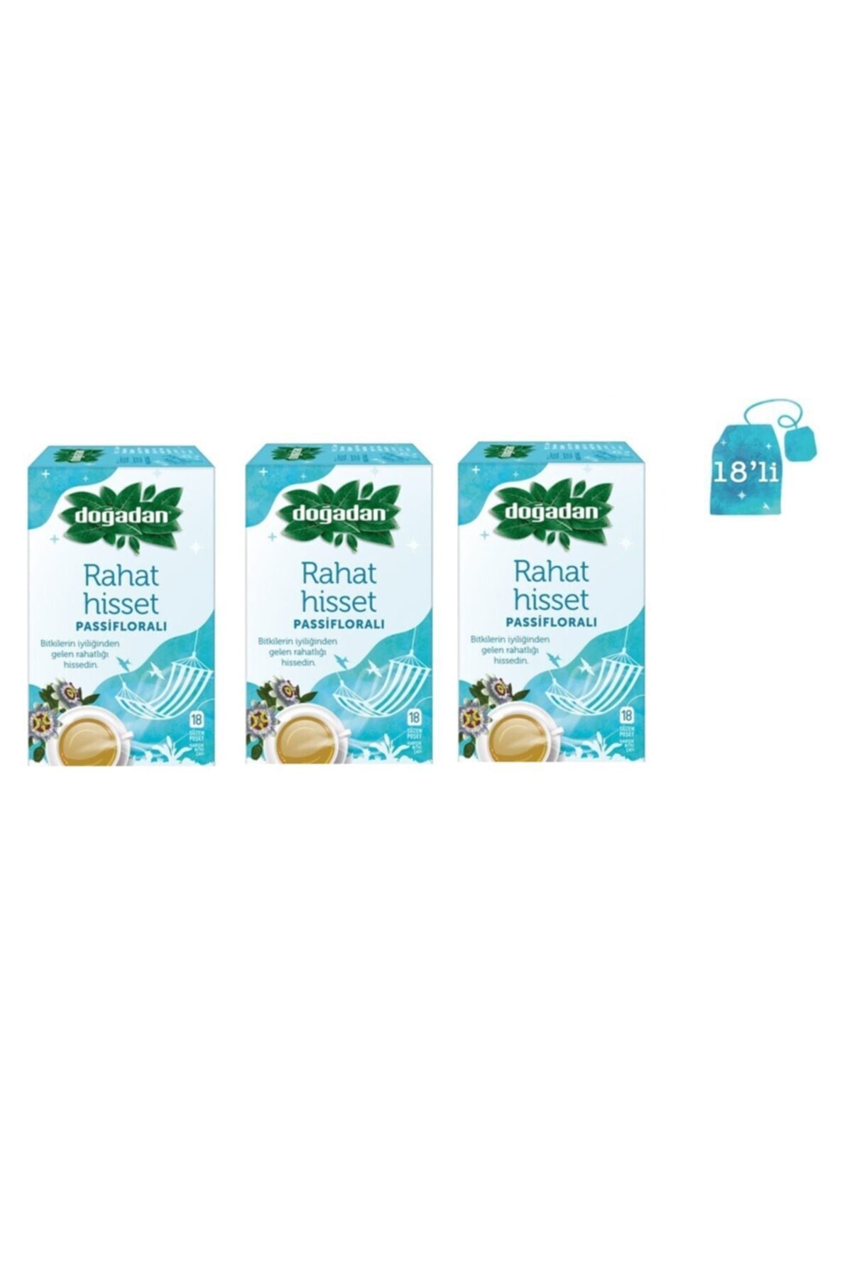 شاي أعشاب باشفلورا المهدئ، 54 كيس