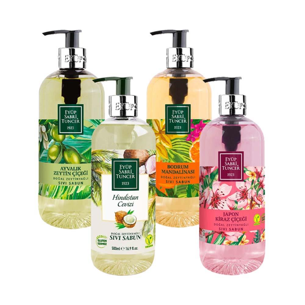 صابون سائل برائحة منعشة للعائلة - 4 عبوات - عناية ونظافة يومية