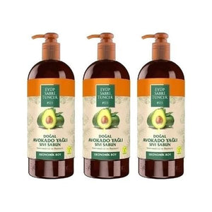 Avocado Oil Natural Liquid Soap - 3 Pack