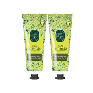 كريم طبيعي لليدين والجسم بزيت الزيتون مرطب ومغذٍّ
