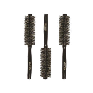 فرشاة تصفيف ثلاثية برأسين لشعر ناعم ولامع