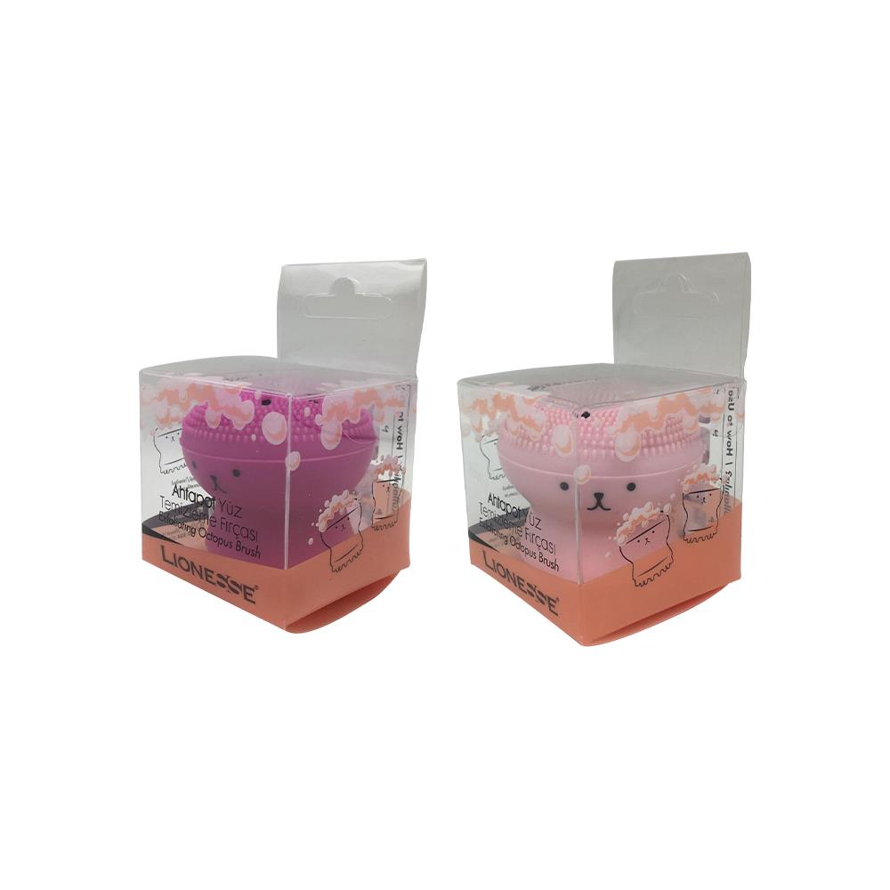 فرشاة تنظيف البشرة تيكو ليونيس - وردي داكن وردي فاتح