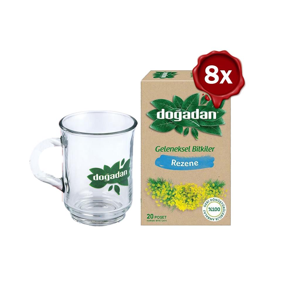 شاي أعشاب Dogadan المهدئ مع كوب زجاجي مجاني