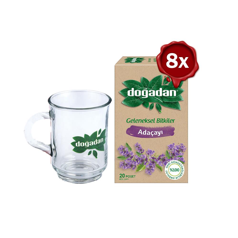 شاي دوجادان العشبي المهدئ مع كوب هدية مجانية