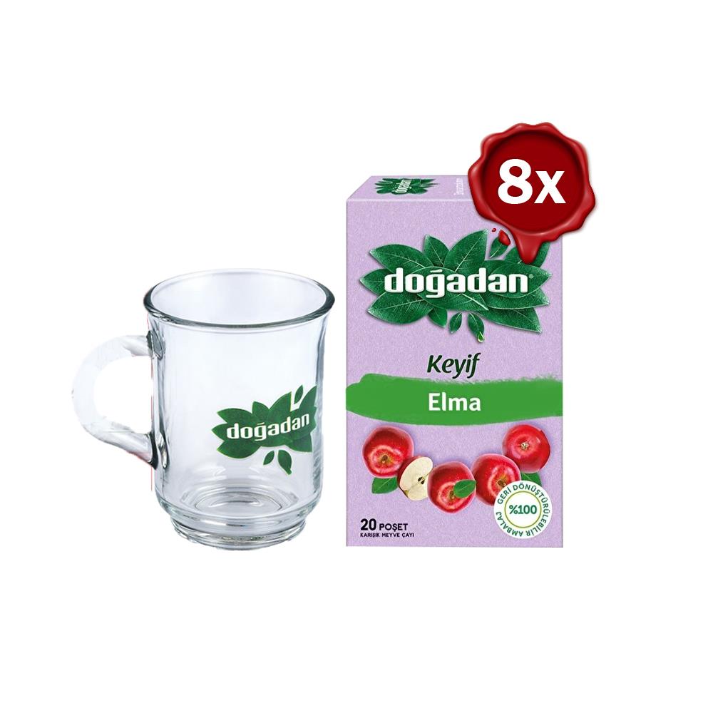 مجموعة شاي التفاح هدية: للاسترخاء وتجديد الطاقة