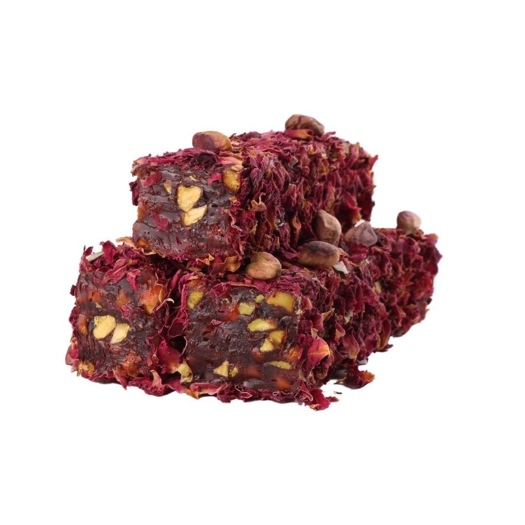 بهجة الورد والفستق راحة حلقوم تركي فاخر 500 جرام