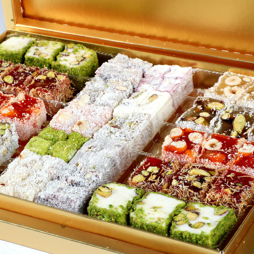 Double Roasted - Sultan and Bohça Turkish Delight 850g Gold Box