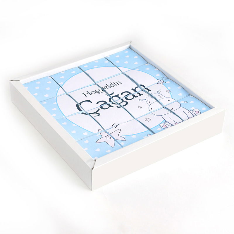 Printed Label Baby Boy 16-piece Puzzle Double-Roasted Delight