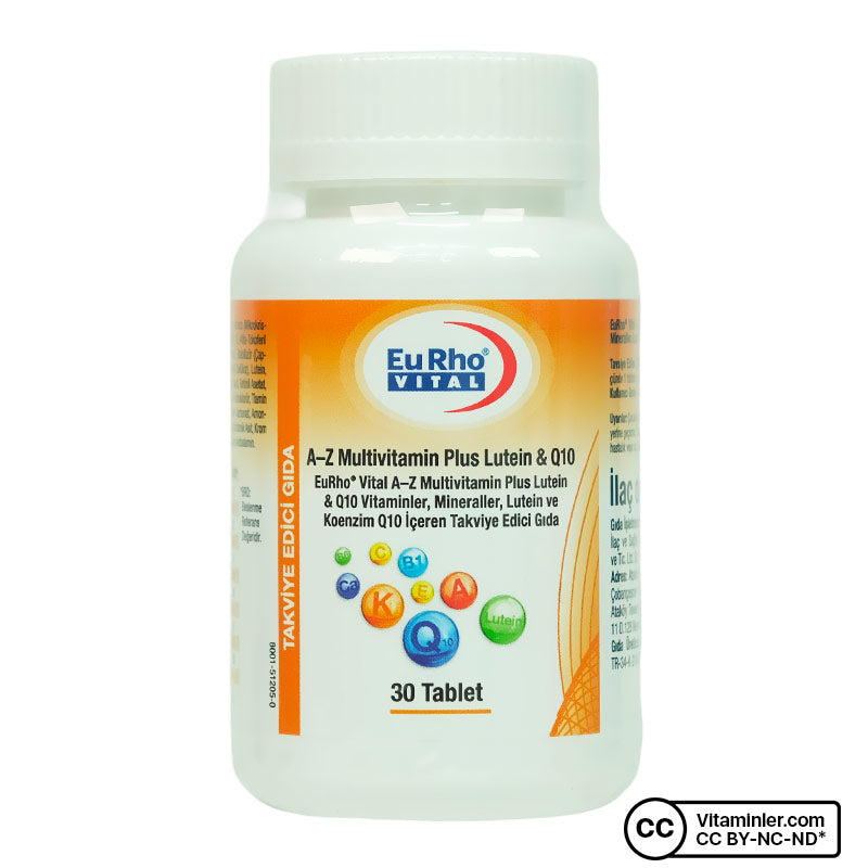 A-Z Multivitamin + Lutein & Q10 30 Tablets