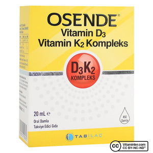Vitamin D3 + K2 Complex 20 mL Drops
