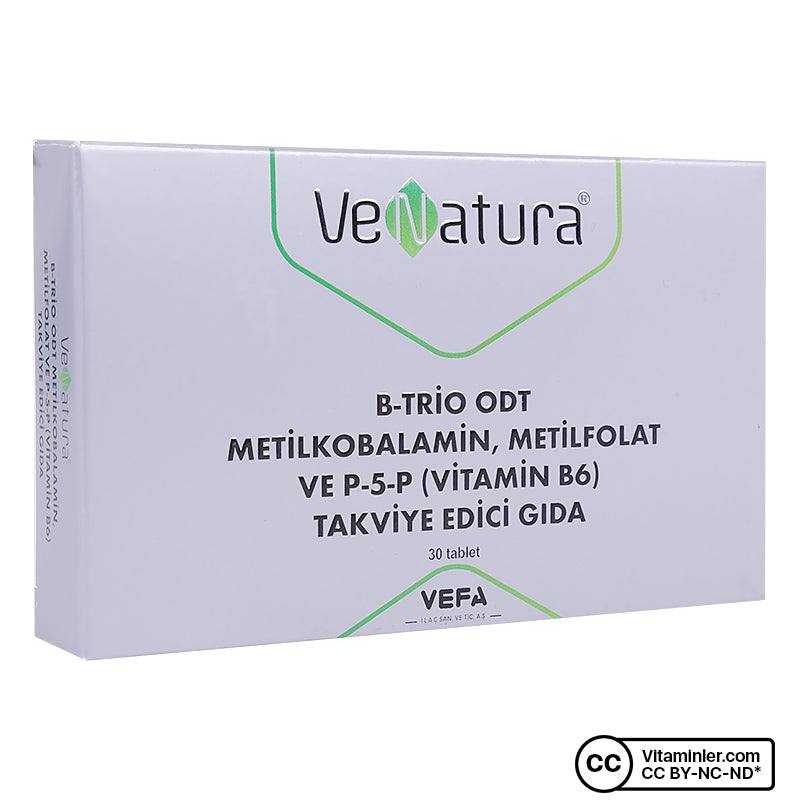 B-Trio ODT B12 + ميثيل فولات + B6 30 قرص