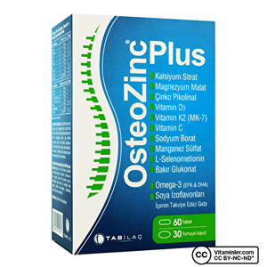 OsteoZinc Plus 30 كبسولة و 60 قرصًا