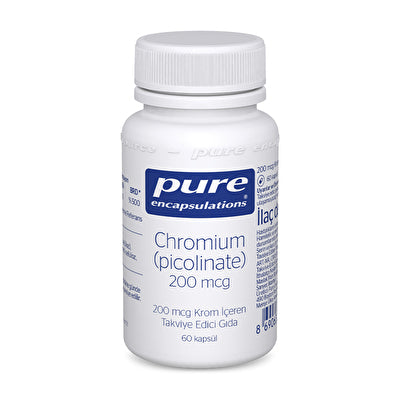 Pure Encapsulations بيكولينات الكروم 200 مكجم 60 كبسولة