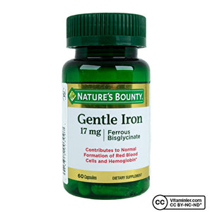 Nature's Bounty حديد لطيف 17 مج 60 كبسولة