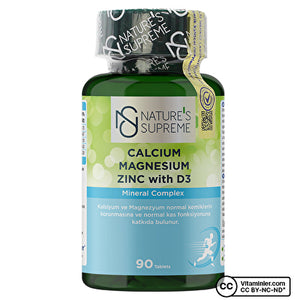 Nature's Supreme Calcium Magnesium Zinc with Vitamin D3 90 Tablets