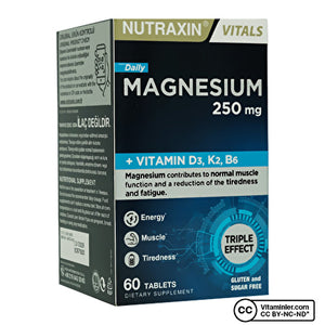 Nutraxin مغنيسيوم يومي 60 قرصًا