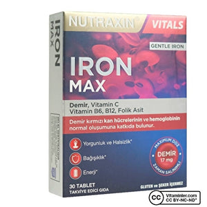 Nutraxin Iron Max 30 قرص