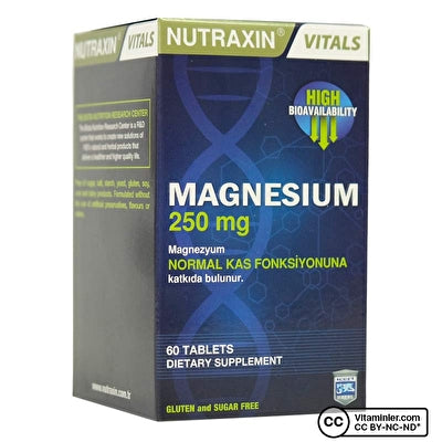Nutraxin مغنيسيوم 250 ملجم 60 قرصًا