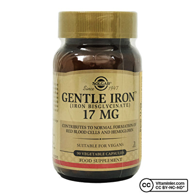 Solgar Gentle Iron 17 mg 90 كبسولة