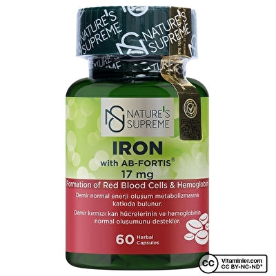 Nature's Supreme Iron 17 mg 60 كبسولة