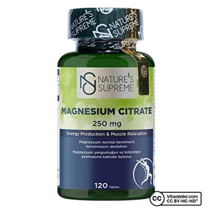 Nature's Supreme سترات المغنيسيوم 250 ملغ 120 قرص