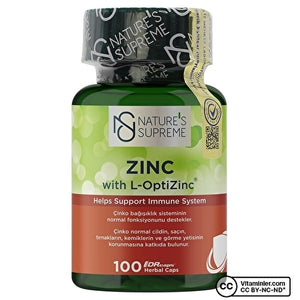 Nature's Supreme الزنك 15 ملغ 100 كبسولة