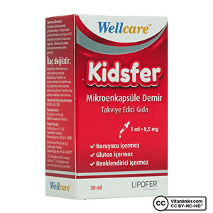 Wellcare Kidsfer نقط حديد 30 مل