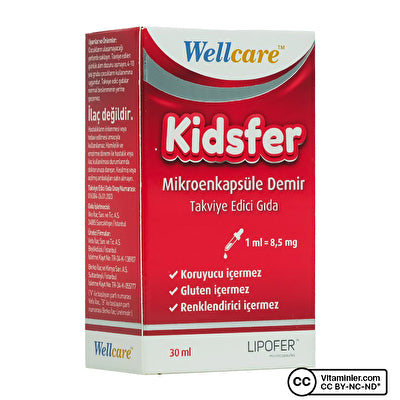 Wellcare Kidsfer نقط حديد 30 مل