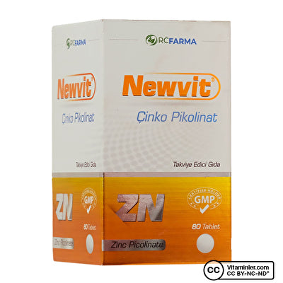 Newvit زنك بيكولينات 60 قرصاً