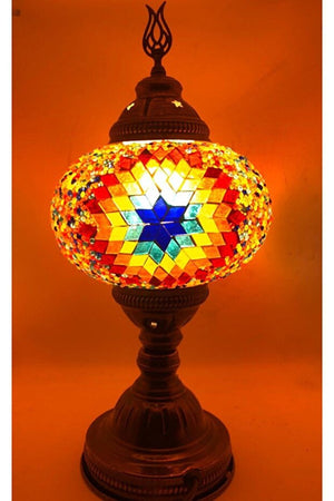 Desktop Authentic Mosaic Lamp - Bohemian Lampshade