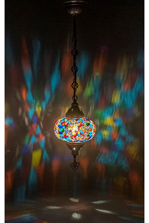 Ceiling Single Chain Chandelier Mosaic Lamp