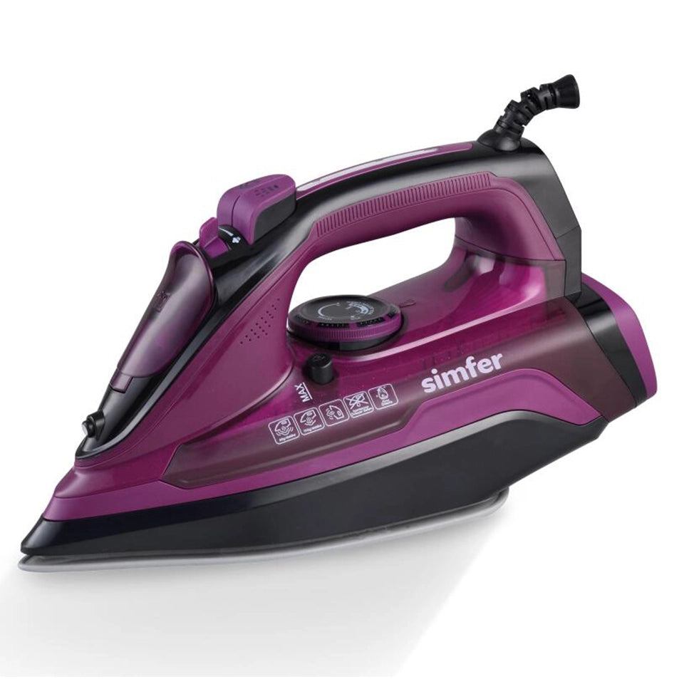 Simfer Steam Energy 2600W Steam Iron – Purple